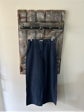 Women's Aritzia Babaton Wide-Leg Dark Wash Jeans